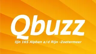 Trajectvideo Qbuzz lijn 165 Alphen aan den Rijn - Zoetermeer
