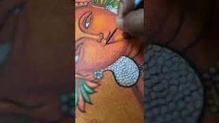Youtube വീഡിയോകൾ കണ്ടു പഠിച്ചതാണ് 🥰Kerala mural art #youtubeshorts#shortvideo#shortsfeed#mural#art