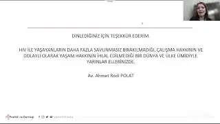 İşyeri Hekimleri İçin HIV Tıbbi, Etik ve Hukuki yaklaşımlar