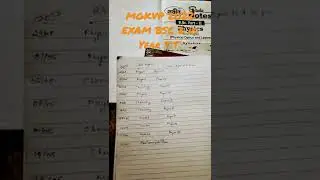 #MGKVP BSC PCM EXAMS TIME TABLE 2022