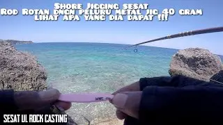 Landbase Ultralight rock casting  || Mancing casting saat air laut pasang