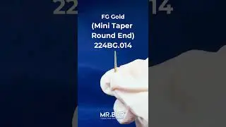 Short Taper Round End Diamond Bur | Gold Diamond Dental Bur