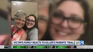 Victim's family reacts to killer's parents' trial