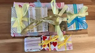 Claire’s ASMR Gift wrapping 💝 wrapping of make-up and beauty products #wrapping #asmr #notalking