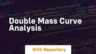 Double mass curve analysis