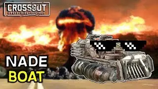 Nade Boat -- Dual Grenade Launcher Meat Grinder Combo -- Crossout