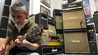Marshall 1981 JCM800 Lead Series 100w Head Model #2203 Serial S/A 04579N thru 2x 1973 JMP 4x12 Cabs