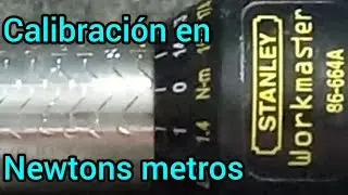 Como calibrar un torquimetro en NEWTON METROS.