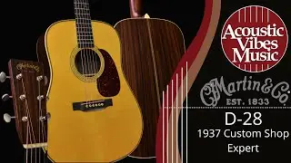 Martin ★ D-28 1937 Authentic Custom Shop Dreadnought  at Acoustic Vibes Music [Demo and Review]