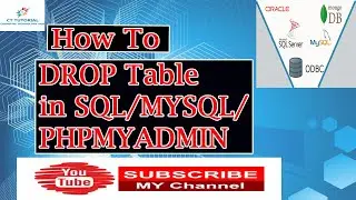 How to Drop Table in SQL|How to Drop Table in MYSQL|Drop table in SQL/Mysql/Netezza|SQLCode Included