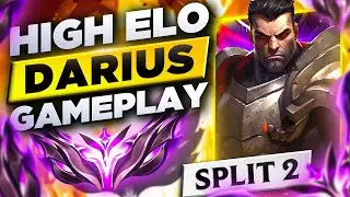 S13 High Elo Darius Gameplay #4 - Season 13 Split 2 SoloQue - Split 2 Darius Builds&Runes