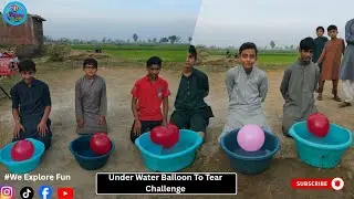Ballon Game, Blast Balloon In Under The Water, Awesome Challenge Village Fun Games Show Must Watch