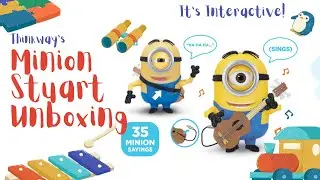 🎸 Unboxing the Adorable Minion Stuart Guitar Interactive Toy by Thinkway! 🐥