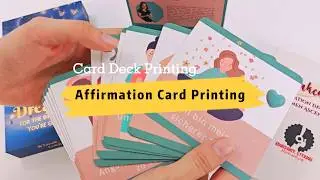 Affordable Premium Affirmation Card Printing | Custom Deck Showcase