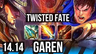 TWISTED FATE vs GAREN (MID) | 10/2/14, Rank 9 TF, 700+ games, Dominating | JP Grandmaster | 14.14
