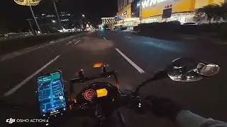 Ride home Macapagal Ave (DJI Osmo action 4 night recording)