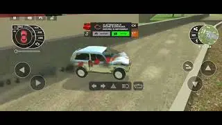 4&times;4 Car crash💪 off roading in top of the air | car crash test 😱| Game play vedio #offroading #games