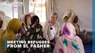 Days after the fall of El Fasher, UNHCR&acute;s Kelly Clements was near the Chad-Sudan border.