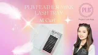 PLB Feather Mink Lash Tray M Curl