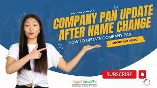 PAN card update for Company Name Change