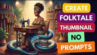 Create Viral African Folktale Thumbnails with AI (Free, No Prompts!)