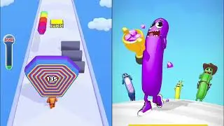 Layer man run vs Wacky run funny gameplay walkthrough android mobile games 