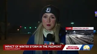 WXII 12's Kelly Kendall breaks down ice road safety in Winston-Salem at 5:30