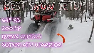Can-am X3's on Super ATV Warriors***BEST SNOW setup!?