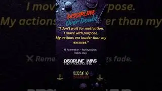 Prompt 7 &ndash; Discipline Over Doubt                     #motivation #booktok #facts #mindset #party