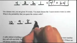 Factorial Rule and Permutations