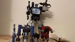Robothero K-01 Pony and his little partner (ko mp13 Soundwave