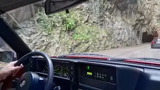 Alfa 75 Turbo sulla Strada della Forra