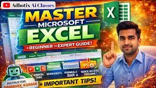 Excel with AI in Hindi 🔥 Beginner to Advanced | Microsoft Excel Masterclass #AIExcel 