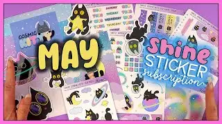 May Shine Sticker Subscription | Cosmic Kitty 🐈&zwj;⬛