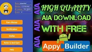 #appybulder #thunkable 2019 Best aia file, free download, appybulder