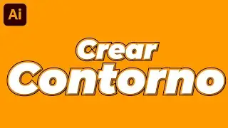 CREAR CONTORNO ADOBE ILLUSTRATOR CC | TUTORIAL #illustrator #adobe