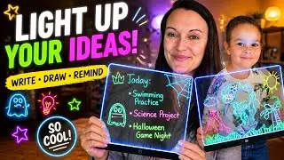 💡 LED Glow Board for Kids & Home! Fun Family Creativity + Handy Reminder Display