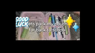 Let's pack my pouch for back to school # art knowledge 👌 