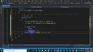 55- C# -  Nested Loop التكرارات المتداخلة