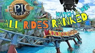 WATCH & WIN! Epic Universe EVERY Ride Ranked + First-Time Tips | special histCOASTERy episode 47