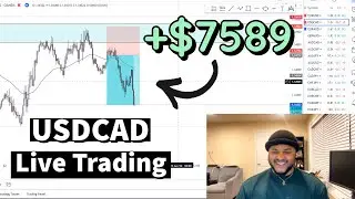 HOW I MADE $7589 DAY TRADING USDCAD | LIVE FOREX TRADING