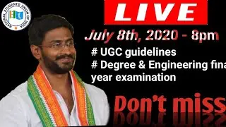 NSUI state president coming on live || #july8th,2020 || #SayNoToUGCGuidelines #Venkatbalmoor #NSUI