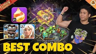 Perfect FIREBALL Into The middle Base - TH18 Attack in Clash of Clans | Akari Gaming