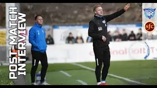 Jordon Brown Post Match Interview | Peterhead 1-4 Stenhousemuir | 22/11/25
