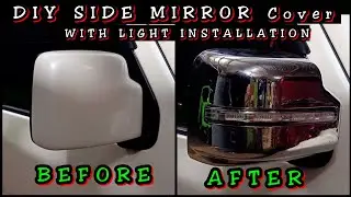 DIY Side Mirror Cover With light Installation