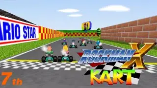 RockMan X Kart 64 WideScreen Mode 100cc Flower Cup Alia (Gameplay Android)