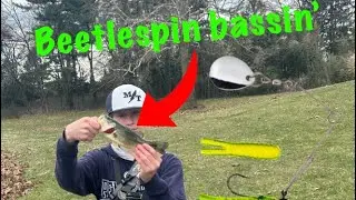 Fishing a PRIVATE POND with a BEETLESPIN!￼