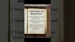 3 Hard truths #hardtruths #motivation #quotes #selfimprovement #shots