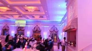 Deltric & Stacey's Wedding Uplighting - Dinner