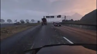 GTA 5 Timelapse Driving 8x Speed Without Showing a Radar & HUD
